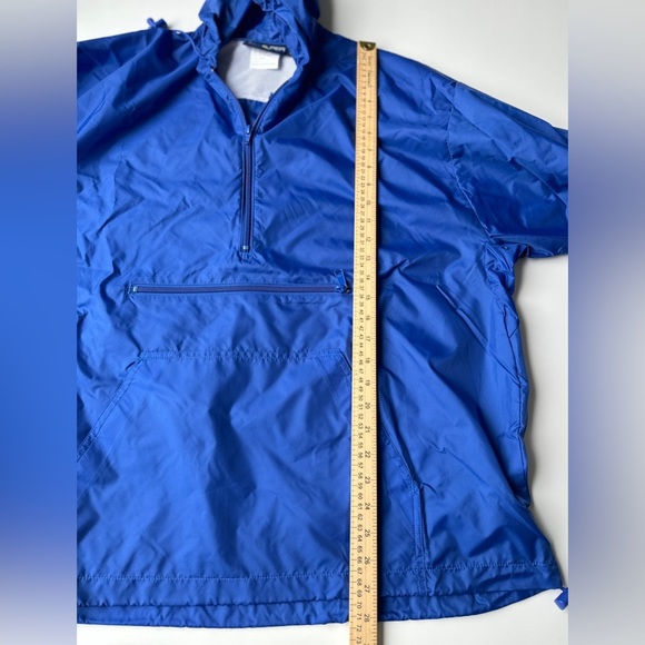 NWOT Luna Pier Blue Pullover Half Zip Hooded Windbreaker Jacket Men’s Sz Large - Picture 5 of 7